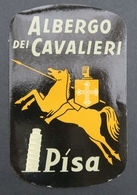 Ancienne étiquette Bagage Malle Valise HOTEL ALBERGO DEI CAVALIERI PISA PISE Old Original Luggage Label - Etiquettes D'hotels