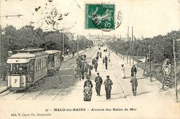 Malo Les Bains * Avenue Des Bains De Mer * Tramway Tram N°7 - Malo Les Bains