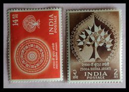 110. INDIA 1956 SET/2  STAMP 2500TH. BUDDHA JAYANTI . MH - Nuevos