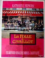 Affiche Orig  FOLLE DE CHAILLOT 1969 Katharine Hepburn‎ 80X60 Giraudoux - Affiches & Posters