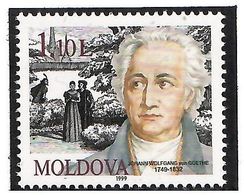 Moldova 1999 .J.W.von Goethe 1749-1832. 1v: 1.10L.   Michel # 326 - Moldavia