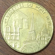 75 PARIS VEDETTES DU PONT NEUF NOTRE-DAME TOUR EIFFEL 2011 MÉDAILLES ET PATRIMOINE JETON TOURISTIQUE MEDALS TOKENS COINS - Autres & Non Classés