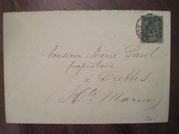 FRANCE Algérie Mustapha Alger FRETTES Haute Marne Lettre Enveloppe Cover Colonies - Sage