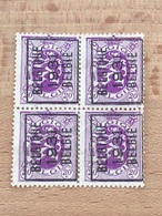 249A Belgique 1931 Belgie TB Bloc De 4 1 Pli Dans Le Papier - Typos 1929-37 (Heraldischer Löwe)