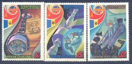 1981. USSR/Russia, Space, Soviet-Romanian Space Flight, 3v, Mint/** - Nuevos