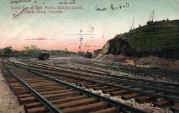 Panama - Canal Cut At San Pablo, Looking South, Canal Zone 1911 - Railways - Panama