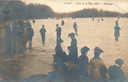 Lyon - Parc De La Tête D'Or Patinage Sur Le Lac En 1905 - Lyon 6