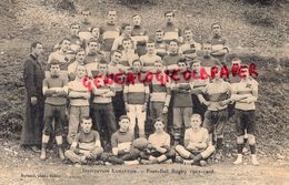 01 - BELLEY - INSTITUTION LAMARTINE- FOOTBALL RUGBY 1907-1908- EDITEUR BERNARD - AIN - Belley