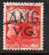 VENEZIA GIULIA 1945 - 1947 TRIESTE AMGVG AMG VG POSTA ORDINARIA LIRE 3 USATO USED OBLITERE' - Gebraucht