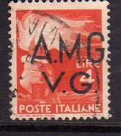 VENEZIA GIULIA 1945 - 1947 TRIESTE AMGVG AMG VG POSTA ORDINARIA LIRE 4 VARIETA' VARIETY USATO USED OBLITERE' - Usati