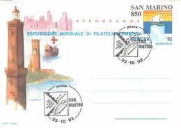 SAN MARINO - AEROGRAMME 850L //ak897 - Ganzsachen