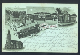 AUSTRIA - Gruss Aus Bad Hall / Year 1898 / Long Line Postcard Circulated - Bad Hall