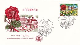 B01-173 Belgique 1501 1502 FDC's Annevoie Lochristi   Flora  Flore 4.5€ - 1961-1970