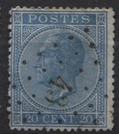 N°18 Obl. LP 43 BLATON. Coba 12 - 1865-1866 Profil Gauche