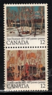Canada 1977 Yvert 632-33, Art. Paintings By Tom Thomson, Landscapes - Vertical Pair - MNH - Ongebruikt
