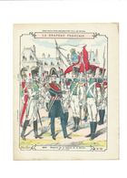 Le DRAPEAU FRANÇAIS La Légion De La Sarthe 1816 Didactique Protège-cahier Couverture 220 X 175 TB Rare - Protège-cahiers