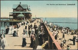 Pier Pavillion And Bandstand, Lowestoft, Suffolk, 1914 - Tuck's Postcard - Lowestoft