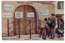 Hamster-Erlebnisse Schlechte Aussichten Thiele, Arthur Kuenstlerkarte 1919 - Thiele, Arthur