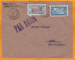 1929 - Enveloppe Par Avion Précurseur De Saint Louis Du Sénégal Vers Arras, France - Ligne Mermoz - Dakar Toulouse - Briefe U. Dokumente