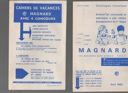 Lot De 10 Documents  EDITIONS MAGNARD  1963 (M0553) - Advertising