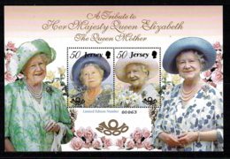 Jersey 2000 Queen Mother Tribute - Limited Edition Minisheet MNH - Jersey
