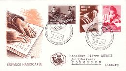 B01-174 BELG.1962 1225-1230 FDC   Het Gehandicapte Kind  L'enfant Handicapé  4.5€ - 1961-1970