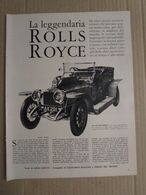 # ARTICOLO LA LEGGENDARIA ROLLS ROYCE  ANNI '60 - Geschiedenis