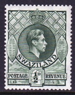 Swaziland 1938 George VI Single ½d Definitive Stamp In Mounted Mint Condition. - Swaziland (...-1967)