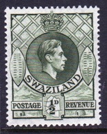 Swaziland 1938 George VI Single ½d Definitive Stamp In Mounted Mint Condition. - Swaziland (...-1967)