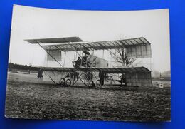 1909 LE BIPLAN FARMAN  Aviation Avion CPSM Photo Aérienne Port Payé☛Docteur Médecin☛Publicité Pharmacie Médical - Aviation