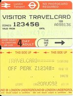 2-TICKETS-METRO-1991/92-GB-LONDRES-TBE-RARE- - Wereld