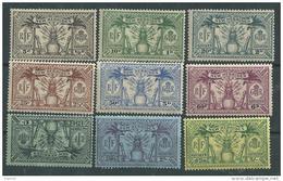 Nouvelles Hébrides N° 91 / 99 X La Série Des 9 Valeurs  Légende Anglaise,  Trace De Charnière Sinon TB - Unused Stamps