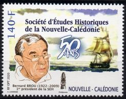 Nouvelle-Calédonie 2020 - Société D'études Historiques, Bernard Brou - 1 Val Neuf // Mnh - Unused Stamps