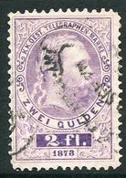 AUSTRIA 1874 Telegraph Engraved 2 Fl., Perforated 10½ Used.  Michel 17 - Telégrafo