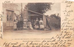 Saint Etienne       42     Oeuvre Des Enfants De La Montagne .Parents Nourriciers Et Enfants   (voir Scan) - Saint Etienne