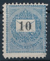 O 1889 Feketeszámú 10kr 11 1/2 Fogazással (150.000) - Altri & Non Classificati