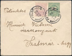 1899 Júl. 28. Távolsági Levél 2kr + 3kr Vágott Bélyegekkel Bérmentesítve "FELSŐ-VISSÓ / MARMAROS VM" - Szatmár, Az 1898- - Altri & Non Classificati