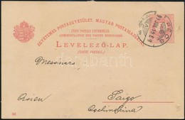 1899 5kr Díjjegyes Képeslap "PÉCS" - Saigon (Cocinchina) Ritka Desztináció - Altri & Non Classificati