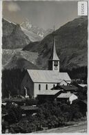 Kirche Ernen Mit Finsteraarhorn Und Fieschergletscher - Ernen