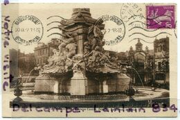 - 74 - Marseille - Fontaine Cantini, La Source, Le Rhône, Cliché Peu Courant, écrite, 1932, épaisse, TBE, Scans. - Canebière, Centro