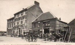 Perwez Taverne Et Carrosserie  Jean Milaire-Procès Animée Charettes Pour Attelage Etc....circulé En 1903 - Perwez