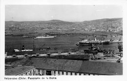 ¤¤   -  CHILI   -   CHILE  -  Carte-Photo   -  VALPARAISO   -  Panorama De La Bahia   -   ¤¤ - Chili