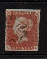 GB Victoria Penny Red Imperf  ;  ;  Maltese Cross . - Gebraucht