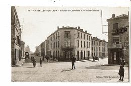 Delcampe - CPA- Carte Postale France-Chazelles-sur-Lyon- Route De Chevrière Et De Saint Galmier VM19632 - Montbrison