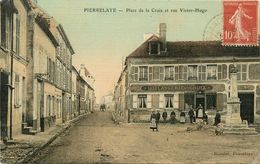 Delcampe - 95 PIERRELAYE - Place De La Gare Et Rue Victor Hugo - Pierrelaye