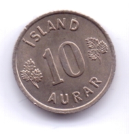 ICELAND 1969: 10 Aurar, KM 10 - Islande