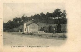 St Trojan Les Bains * Ile D'oléron * La Gare * Train Locomotive * Ligne Chemin De Fer De La Charente Maritime - Ile D'Oléron