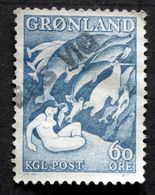 Greenland 1957  Legend.  MiNr.39  MESTERS VIG ( Lot D 1007 ) - Gebraucht