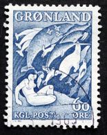 Greenland 1957  Legend.  MiNr.39  ( Lot D 2484 ) - Gebraucht