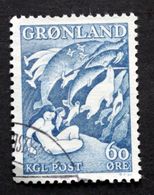 Greenland 1957  Legend.  MiNr.39  ( Lot D 2493 ) - Gebraucht
